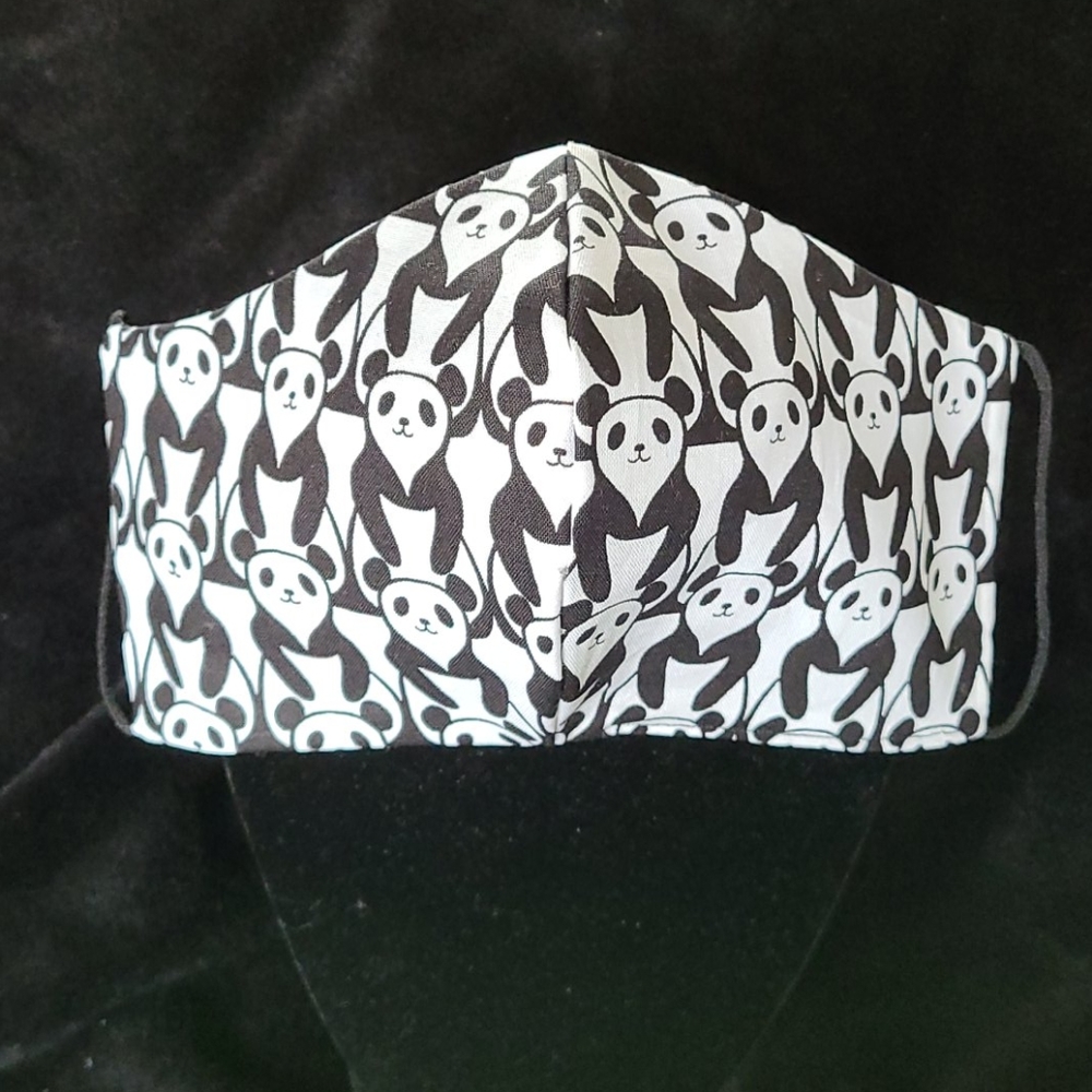 🌺Geometric Panda Mask 🐼 🌺